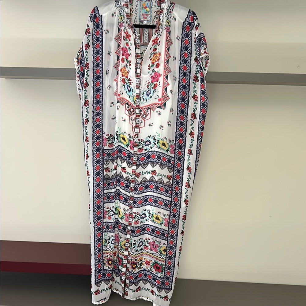 Johnny Was Resort Maxi Dress with Dolman Sleeves